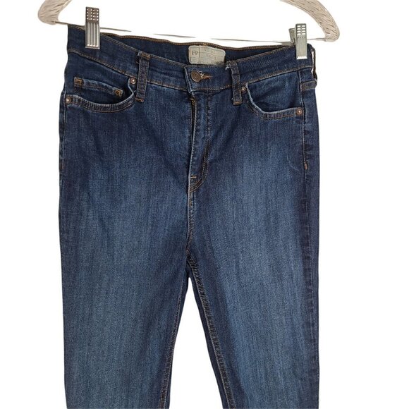 FP High Waist Busted Knee Skinny Jeans 29 Tall - Picture 4 of 11